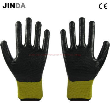 U203 Нитрил с покрытием Zebra-Stripe Construction Safety Work Gloves